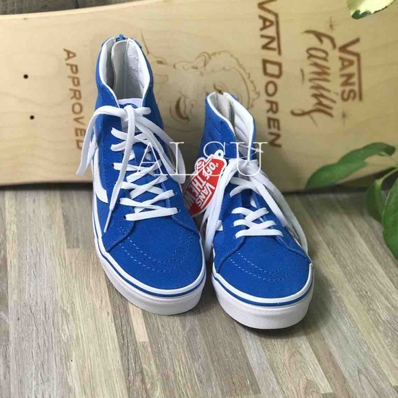 NWT VANS SK8-HI ZIP Indigo Bunting Kids AUTHENTIC - Picture 4 of 7